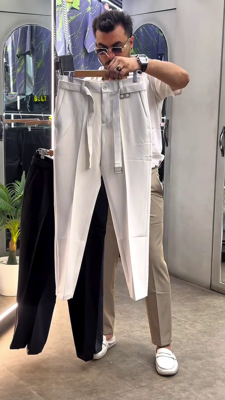 Men Comfort Easy Wash Pleated Gurkha Trousers - Image 8