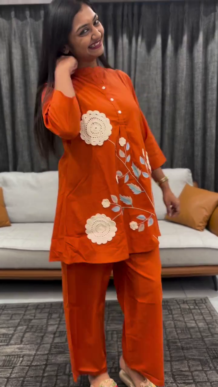 Girl's Floral Print Rayon Kurti - Image 4